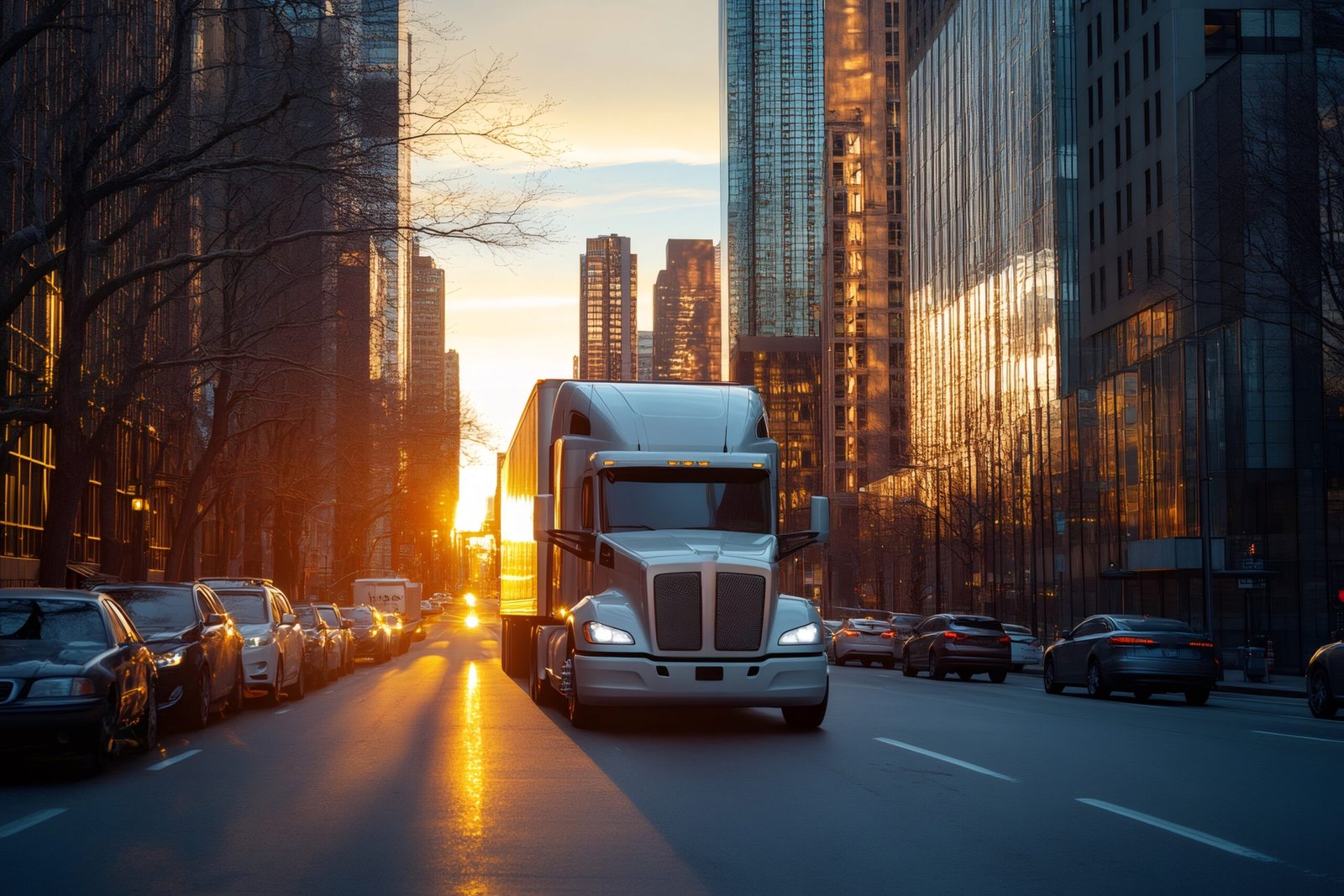 BVB Freight truck on the road
